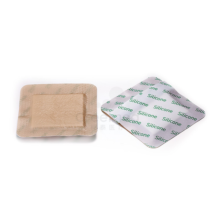 Foam Wound Dressings Polyurethane Pu Foam Dressing 6x6 Silver Absorbent Adhesive Silicone Wound Care EOS 3 Years EO Gas CE ISO