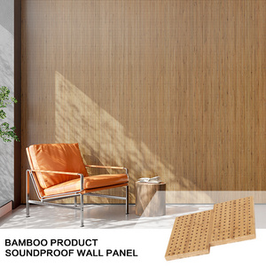 Sound diffuser bamboo wood ceiling panel Soundproofing bamboo fiber panel Bamboo acoustic wall panels