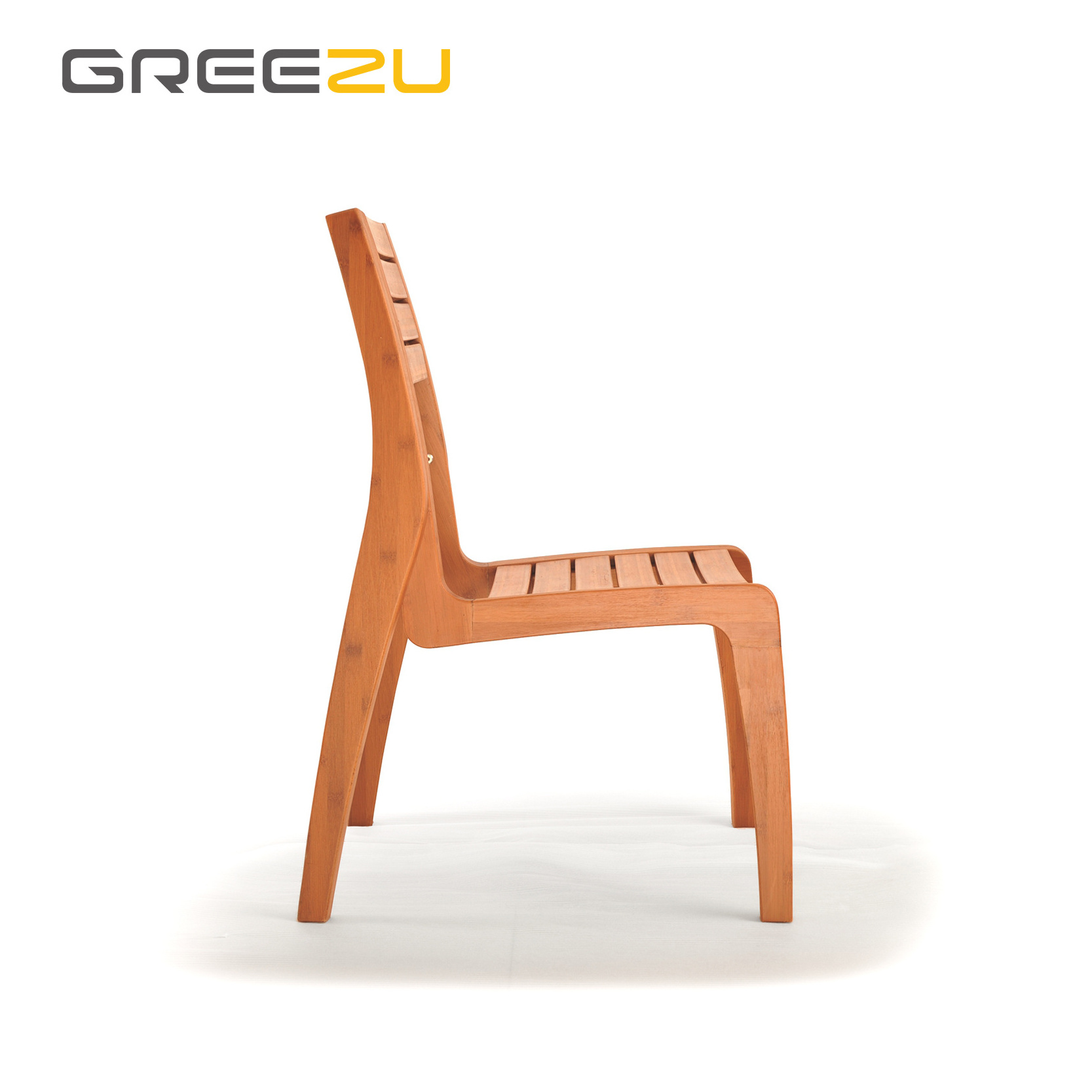 Campos Modern Outdoor Bamboo Restaurant Chair Wooden Garden and Beach Furniture for Hotel Patio Use