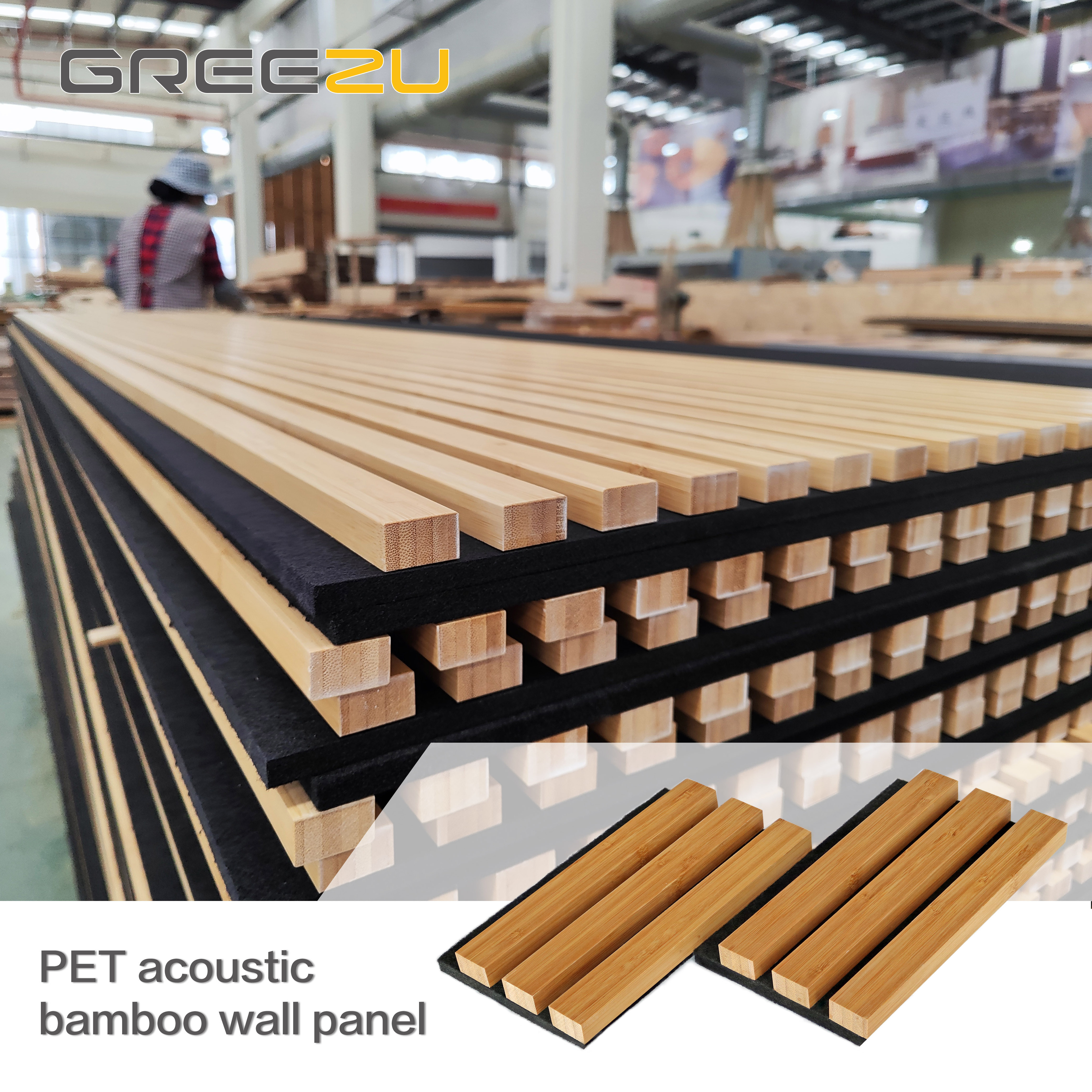 Durable Modern style Flame Retardant Sound Absorption Hot Sell Customized PET Wall Panel for Home Decoration