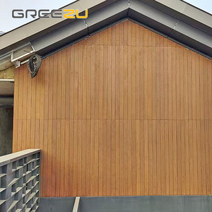 Natural Color Bamboo Wall Cladding Panels Modern Shiplap Exterior Design for Hotel Application