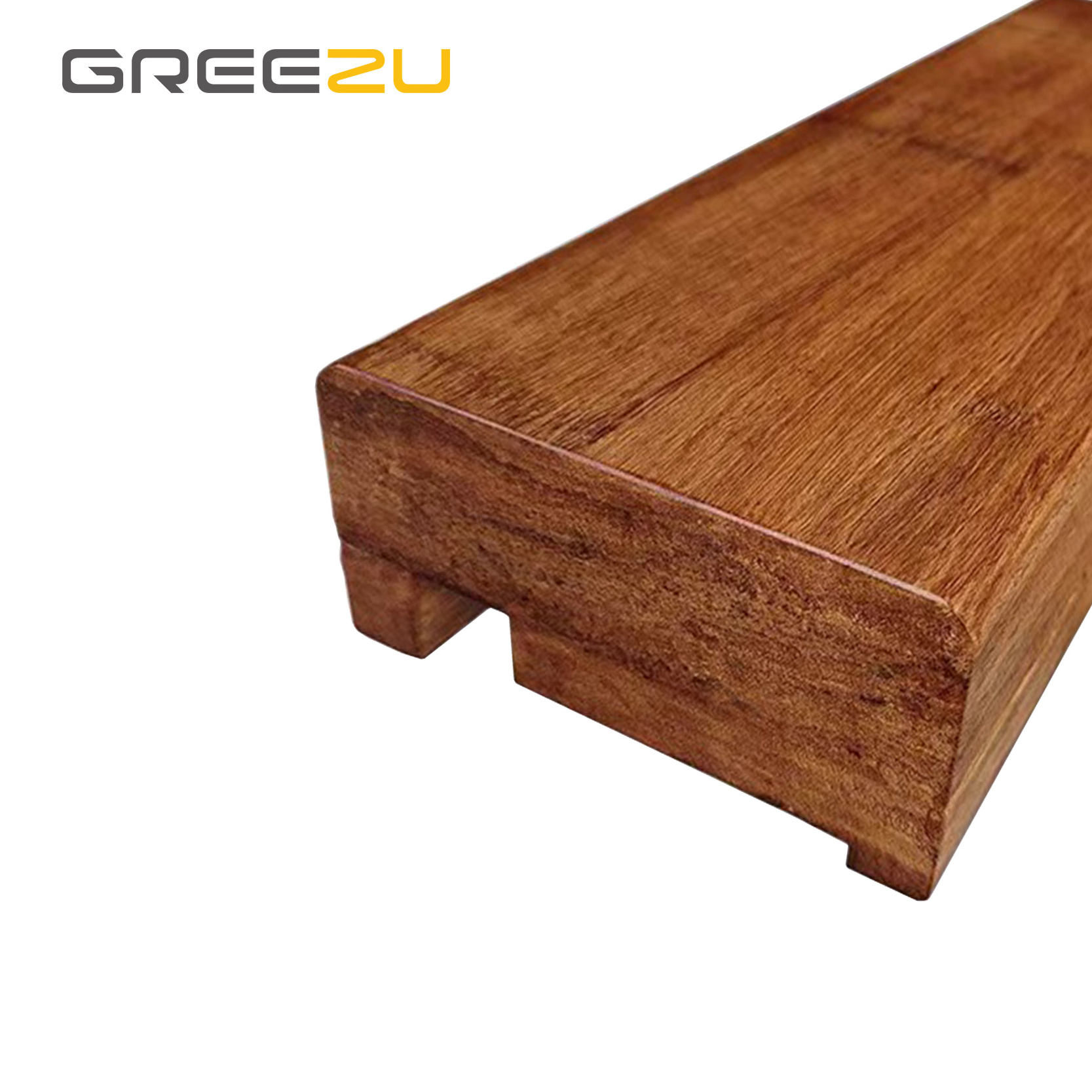 Greezu Direct factory Suelo de bambu accessories Waterproof hreshold Strand woven bamboo flooring accessories