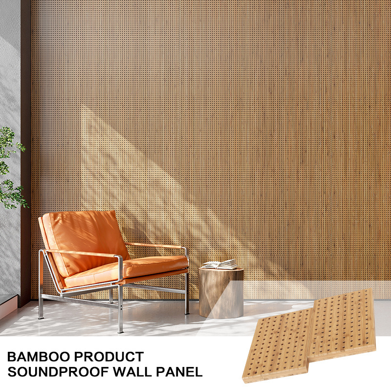 Modern Interior Durable High Quality Soundproofing Material Bamboo Acoustic Panel for Studio Equipment Wall Panels