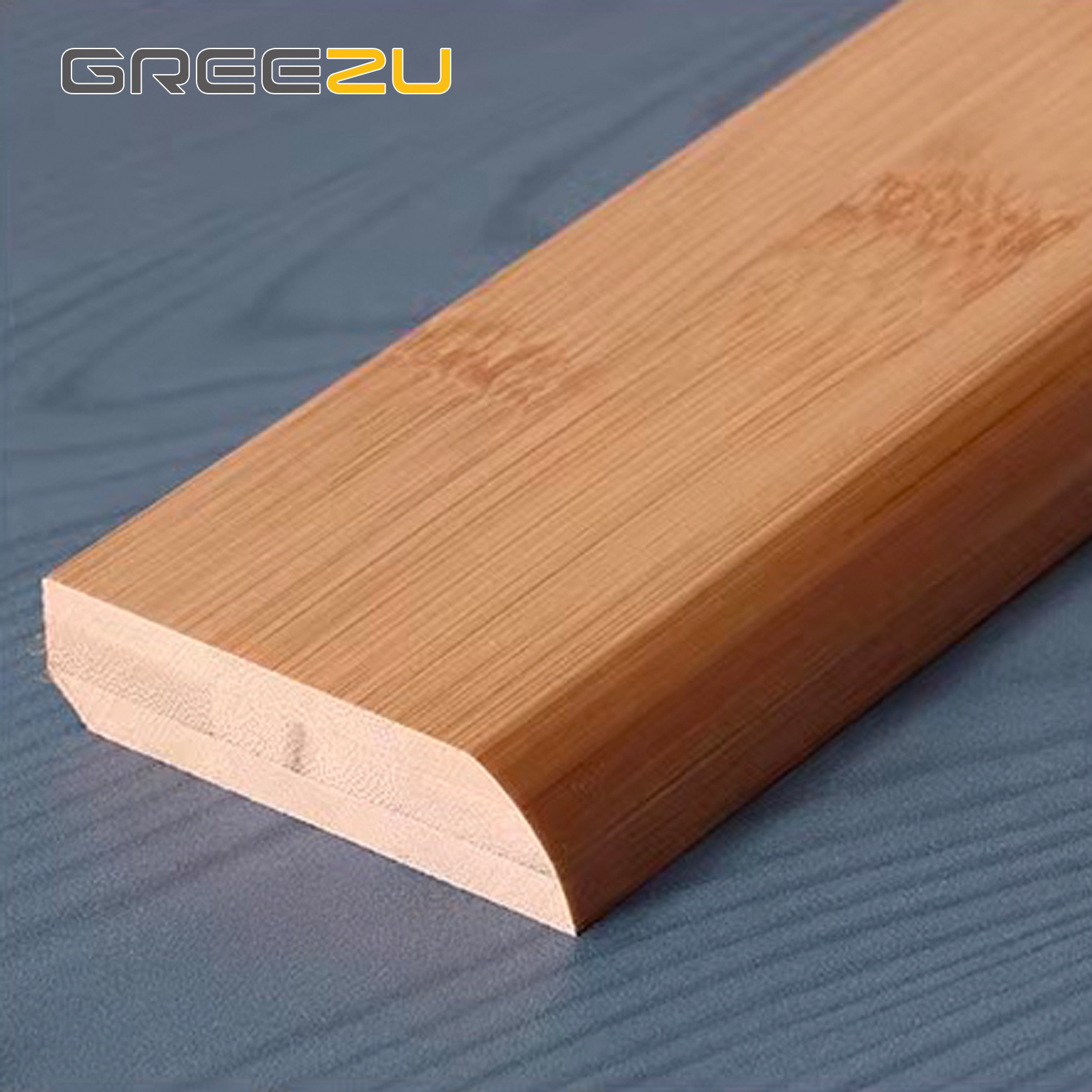 Greezu Direct factory Zocalo Waterproof bamboo solid skirting board Baseboard moulding Baseboard bamboo wood