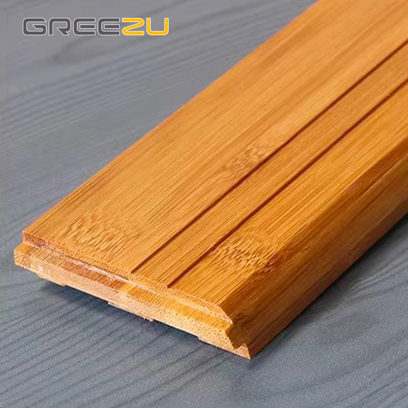 Greezu Direct factory Zocalo Waterproof bamboo solid skirting board Baseboard moulding Baseboard bamboo wood