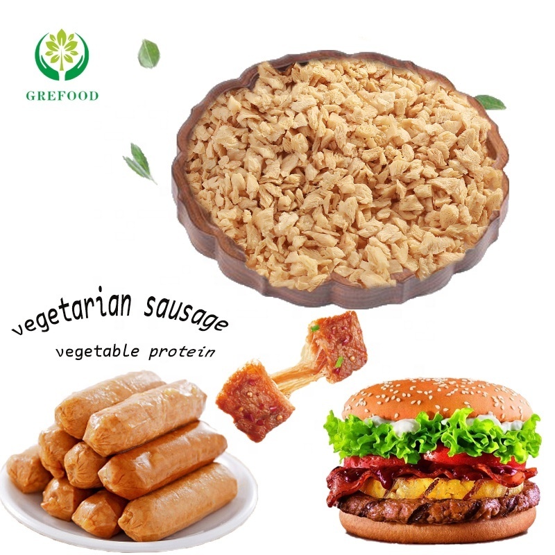 Grefood TVP Canned beef TVP Non-GMO Textured Soy Protein vegan meat TSP wholesale protein manufactory Textured Vegetable Protein