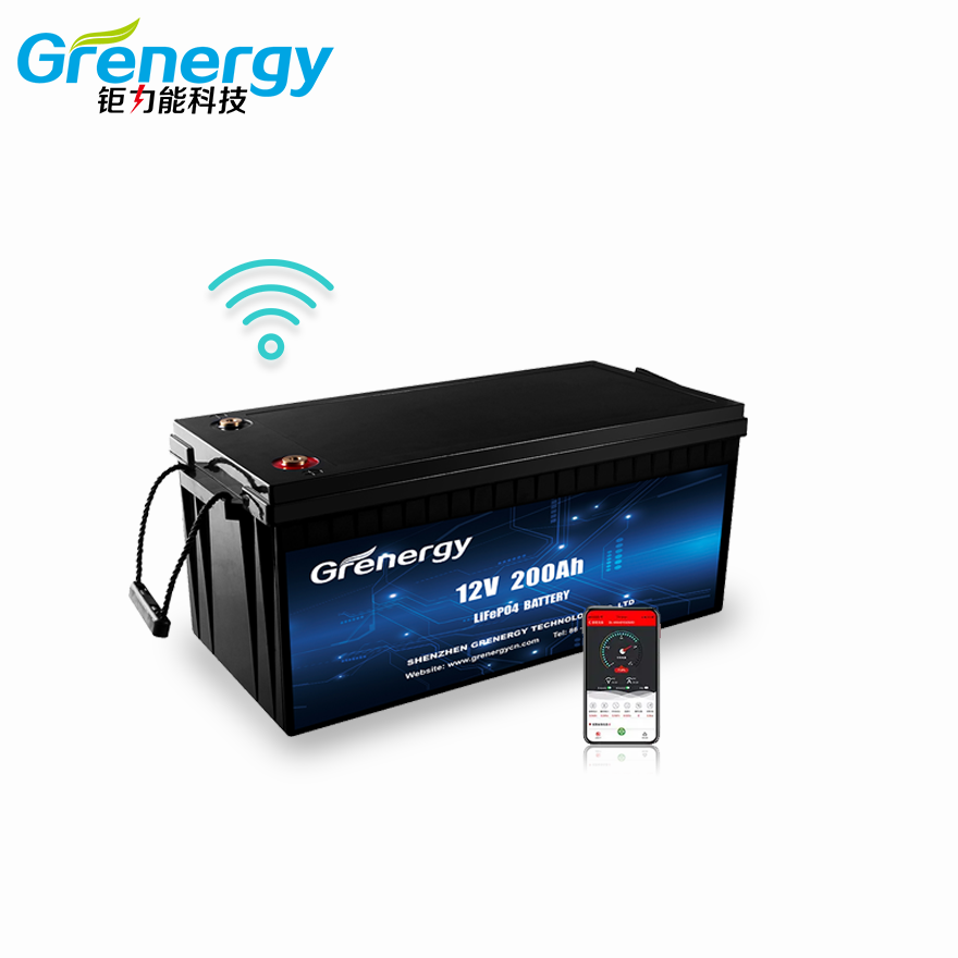 Smart APP OEM Camping Accessories Outdoor BMS 12V 100Ah 200Ah 300Ah Lithium Iron Phosphate Battery RV Lifepo4 Battery Pack