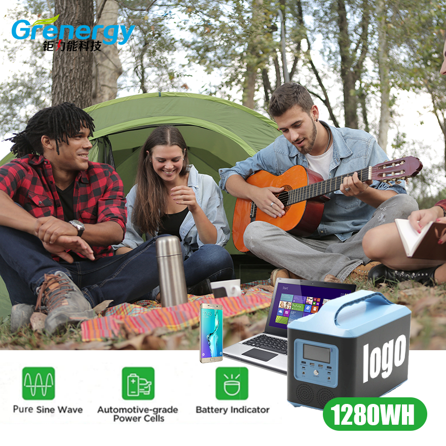 Portable 25.6V 50Ah small Power Station Charging station & power station for home emergence power or outside camping