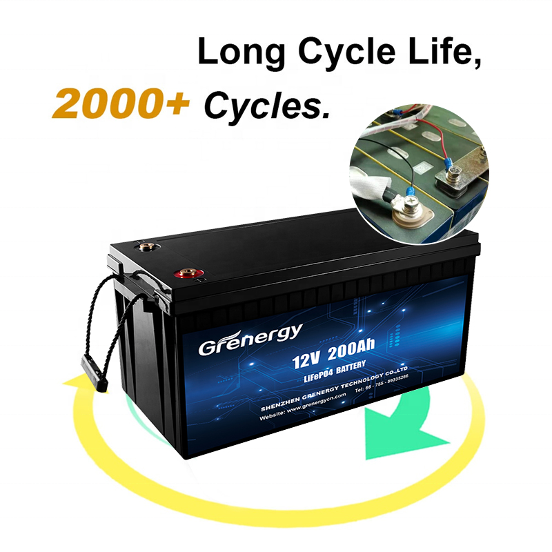 Smart APP OEM Camping Accessories Outdoor BMS 12V 100Ah 200Ah 300Ah Lithium Iron Phosphate Battery RV Lifepo4 Battery Pack