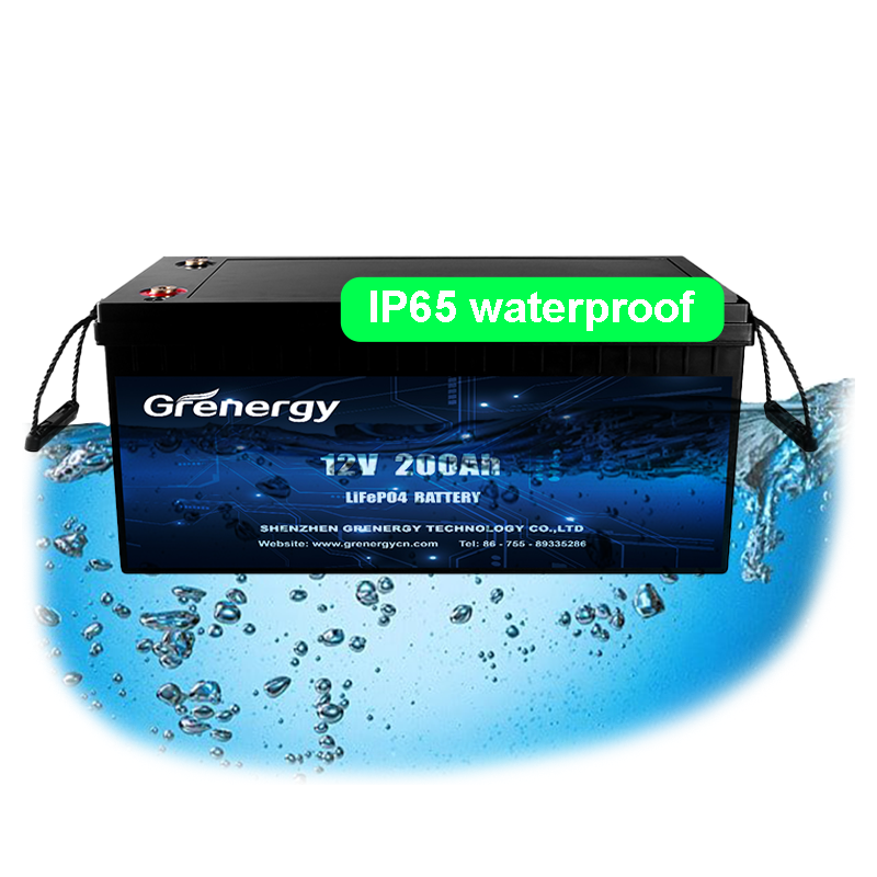 Waterproof Grade A Smart APP 12V 200Ah Lithium Lifepo4 Battery Rechareabel Lithium Ion Batteries Solar Battery