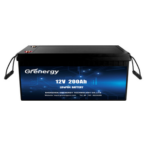 Rechargeable Lithium battery lifepo4 battery 12 v 200 ah 22650 with smart BMS for rv