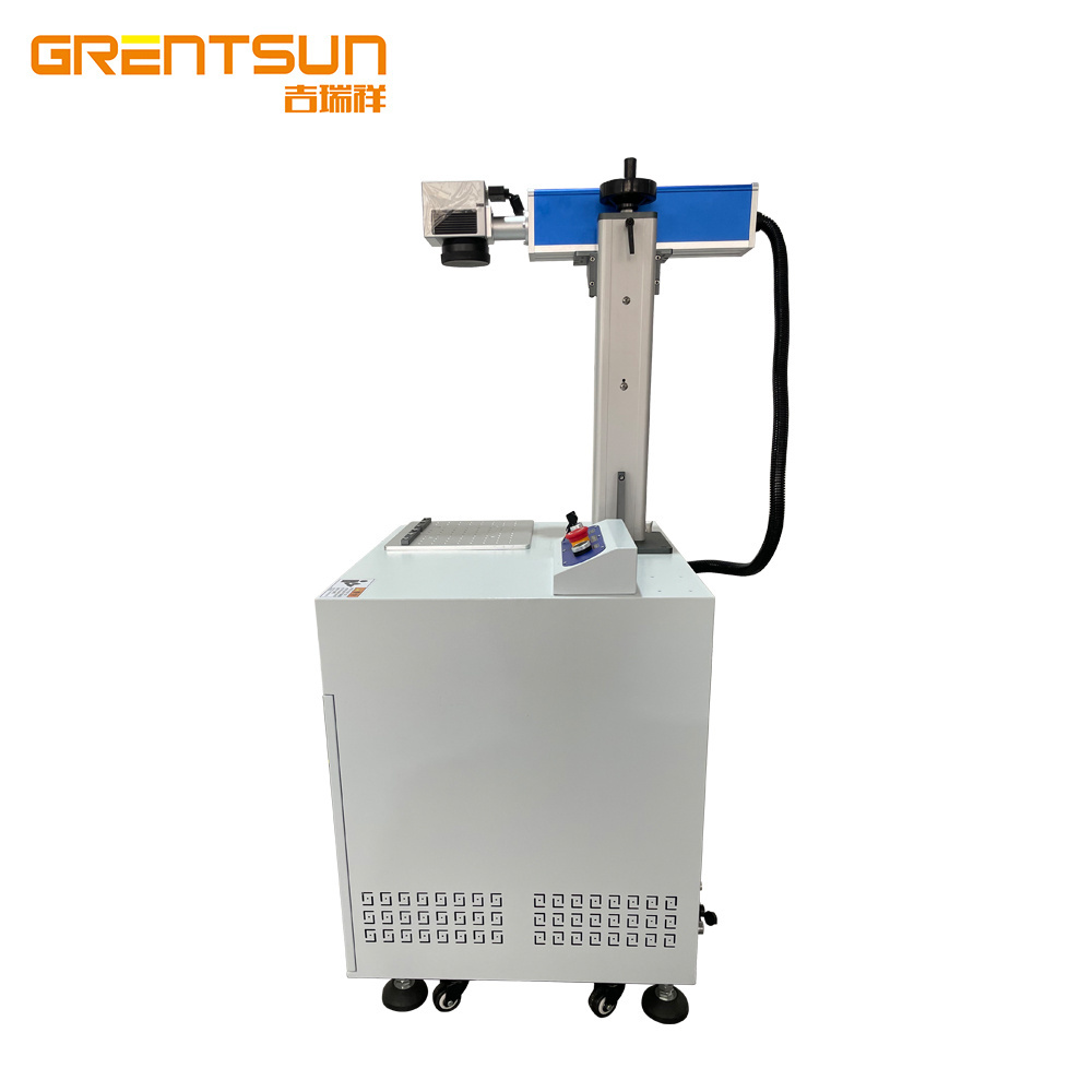 Wuhan OEM 20W 30W 50W desktop landed fiber lazer engraving machine ppr pipe laser marking machine for zippo lighter 18k gold