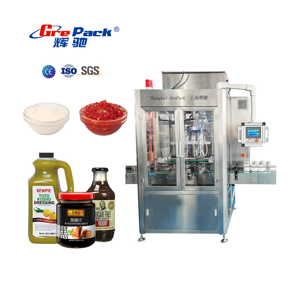 High-Precision Automatic Salad Dressing/Seafood Sauce/Peanut Butter Filling Machine