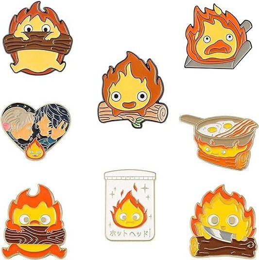 GREPAS GIFTS Customization Fire Flame Enamel Lapel Pins