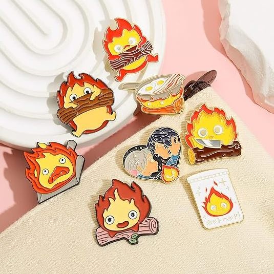 GREPAS GIFTS Customization Fire Flame Enamel Lapel Pins