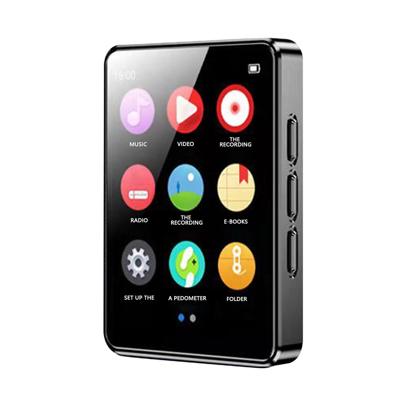 BT4.1 HiFi  Music Player 8/16/32/64GB Full Touch Screen MP3 Player Built-in Speaker With E-book Recording /FM Radio/Video