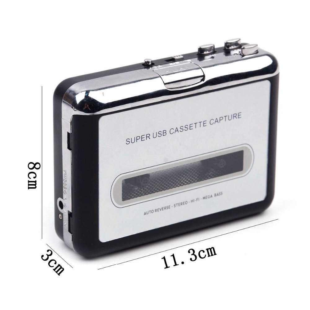 Cassette Player USB Cassette to MP3 Converter Capture Audio Music Player Tape Cassette Recorder