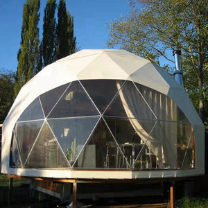 Economical Clear Trade Show Canvas Dome Glam Tents Glamping Clear Igloos Dining Igloo