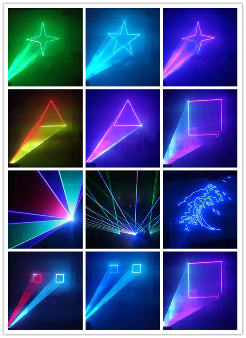 5w RGB waterproof animation laser show light logo advertising projector sky laser color laser light