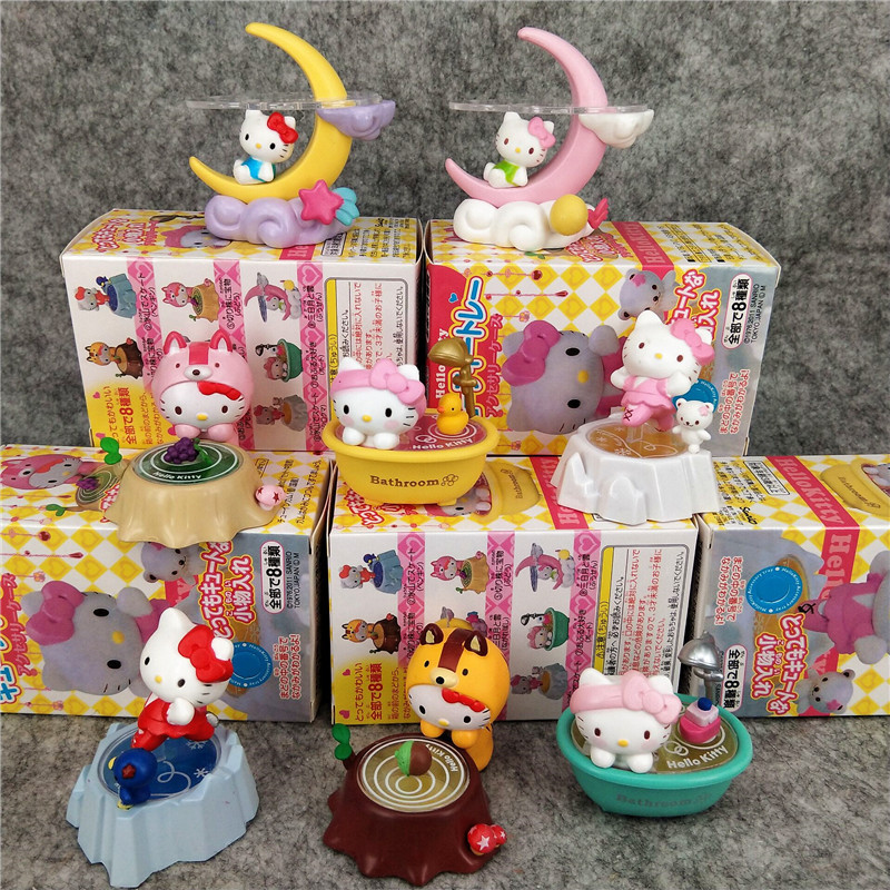 Hot Sale Anime Sanrio Blind Box Toy Kuromi HelloKitty Figurine Blind Box Toy Desktop Decoration For Kids Birthday Gift