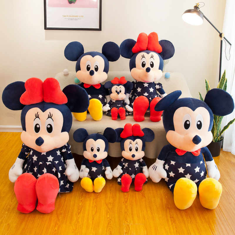 Wholesale Cartoon Cute Mickey Minnie Plush Toy Mouse Plush Doll For Claw Machine Toy