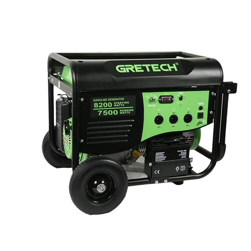 Gretech JL800112 10kv petrol 9000 watt portable electric power 8500w gasoline generator portable