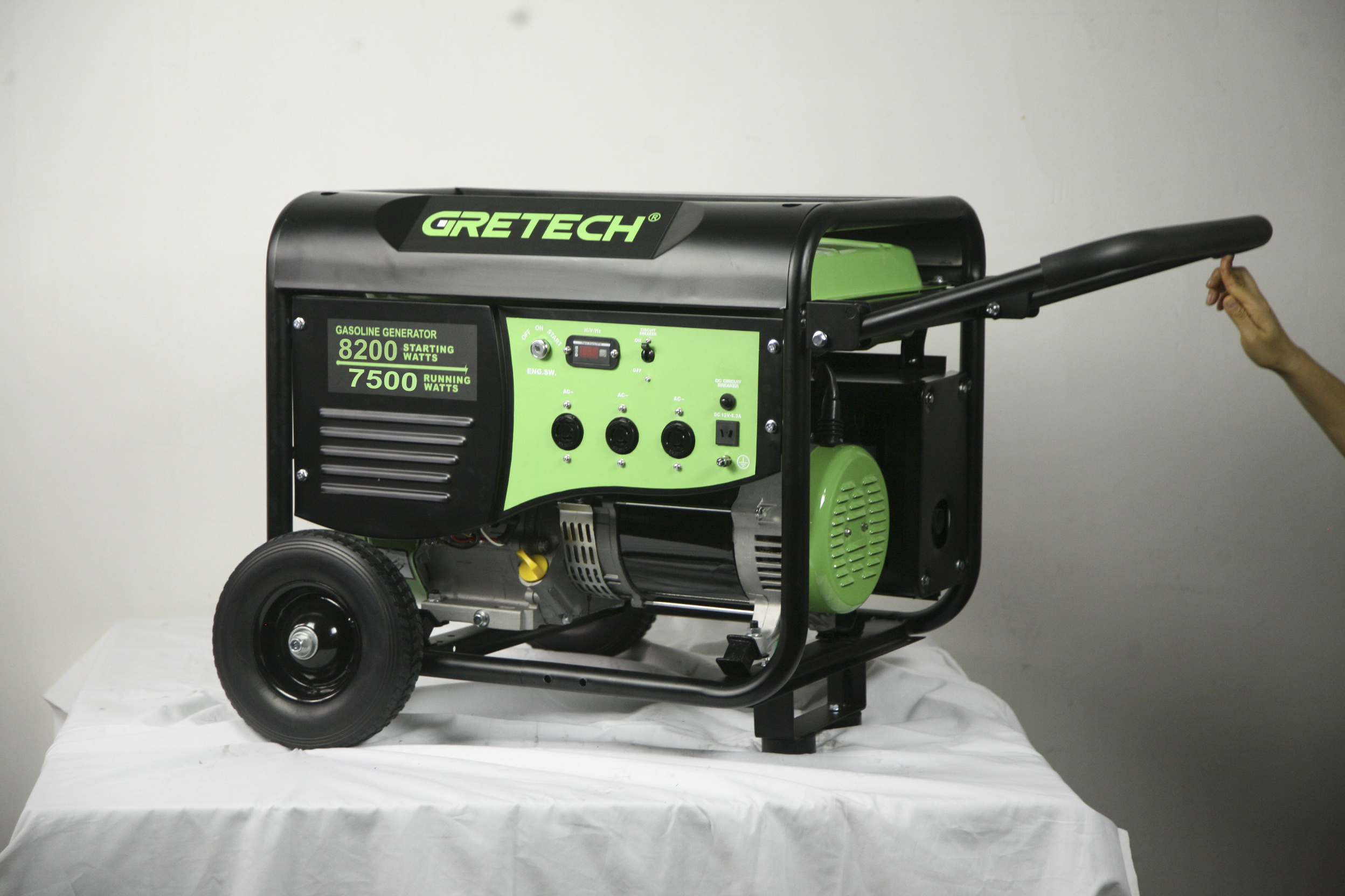 Gretech JL800112 10kv petrol 9000 watt portable electric power 8500w gasoline generator portable