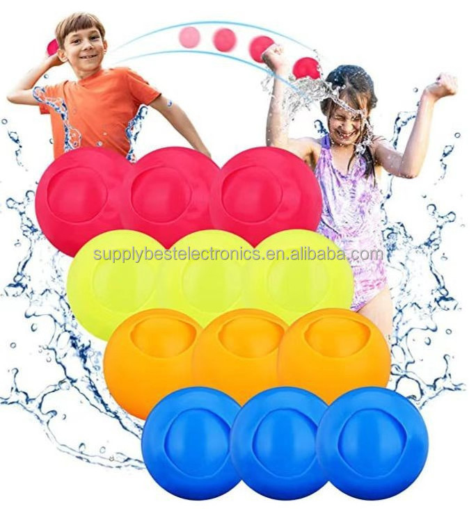 Wholesale self tie self sealing fast fill water balloons toy inflatable water ball bubble balls reusable water balloon