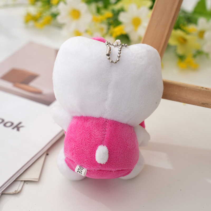 Wholesale Cute Kitty Cat Hello Plush Toy KeyChains Sanrio Plush Grab Doll Backpack Bag Plush Pendant