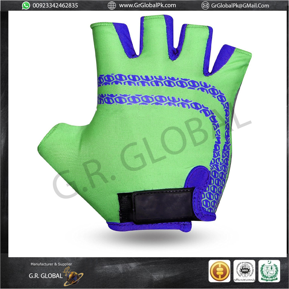 Customizable Design Sports Fingerless Training Gloves Comfortable Cycling Wheelchair Biker Breathable Gloves