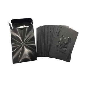 Casino Quality Play Card Poker Card black diamond plastic playing card gold royal luxury poker