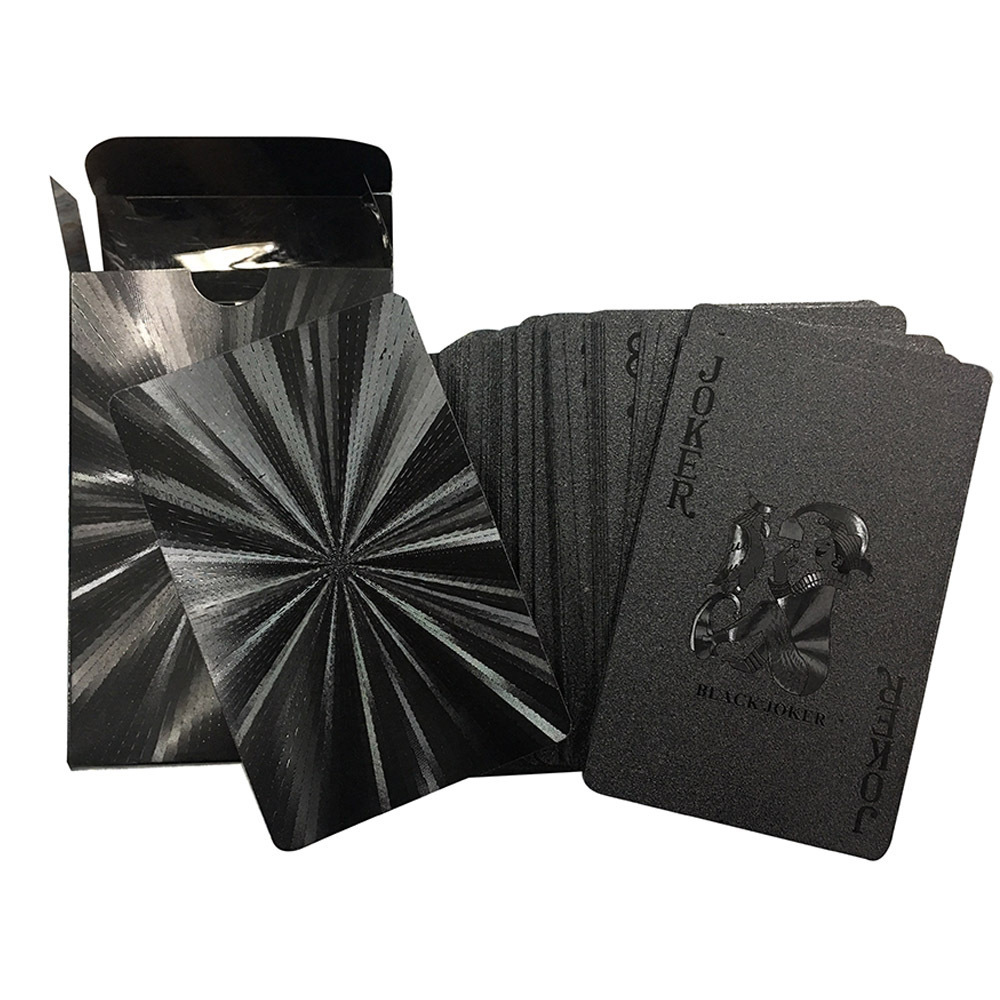 Casino Quality Play Card Poker Card black diamond plastic playing card gold royal luxury poker