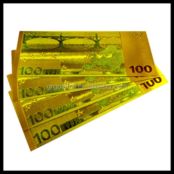 Factory price high quality two sided banknote/ euro 500 Gold Banknotes