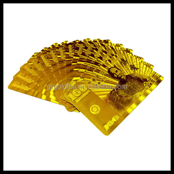 gold foil poke mon trading card gold plated customized poker for wholesale