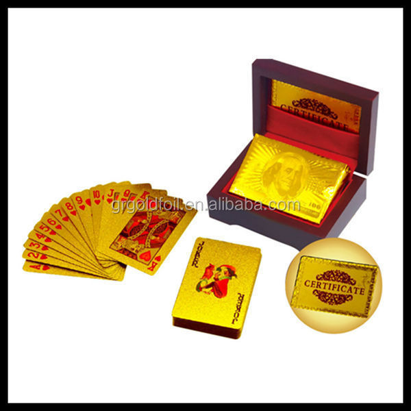 gold foil poke mon trading card gold plated customized poker for wholesale