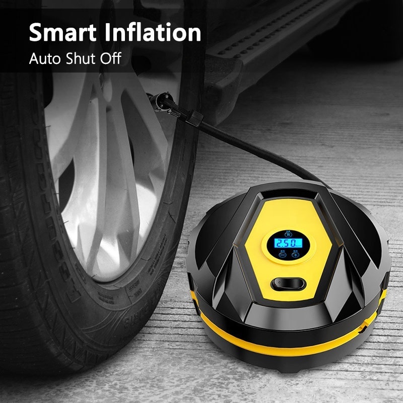 Digital Tire Inflator Portable Toolbox 12V Air Compressor Air Pump150Psi Auto Shut-Off with Tire Repair Kit for Auto SUV Balls