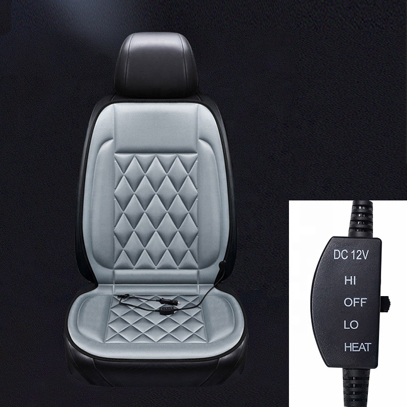 Heated Seat Cushion Warm Comfortable Car Seat Cover with Full Back Support Universal Winter Seat Cushion with heat Fast Heating