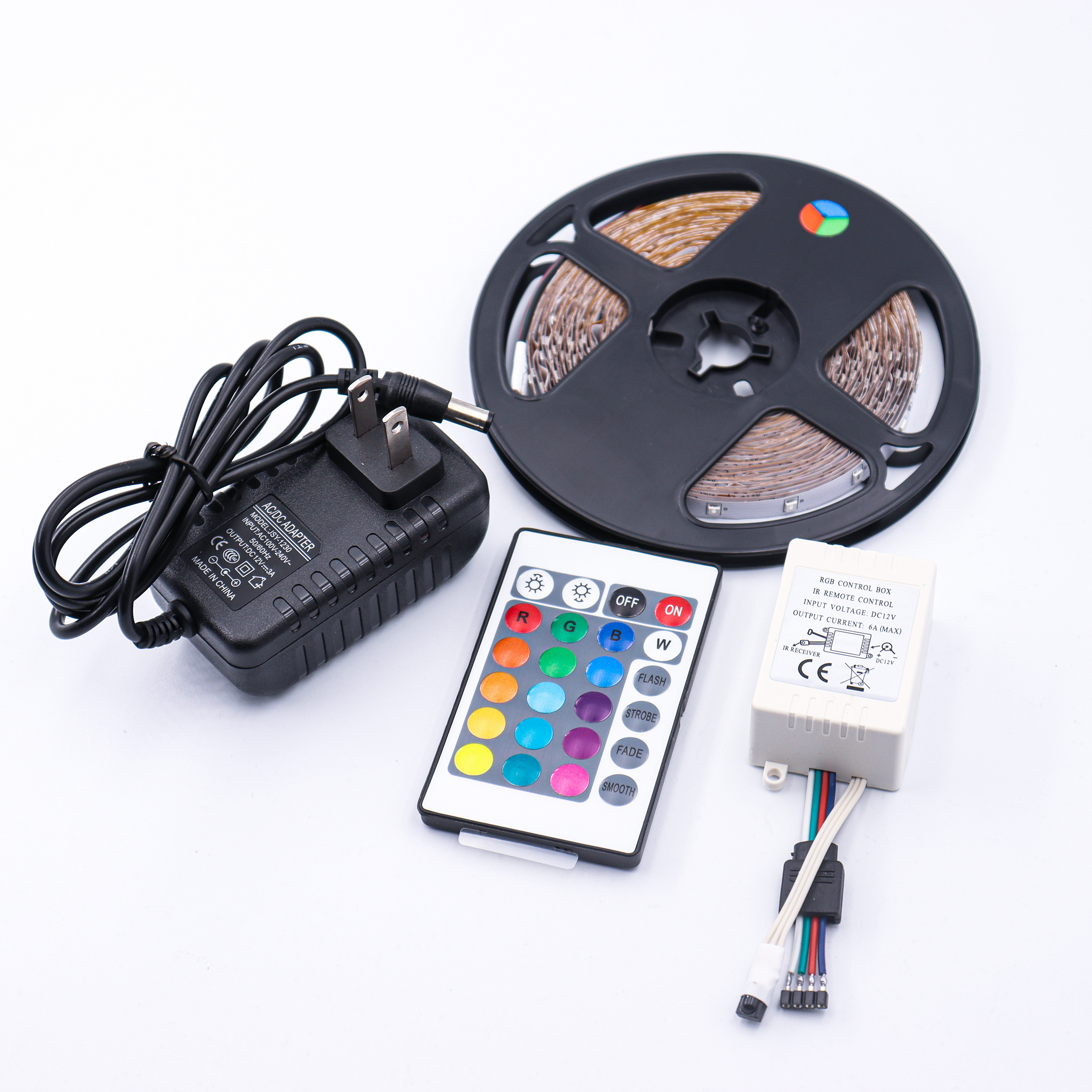 DC12V RGB LED Strip Kit Magic Flexible Waterproof Outdoor Smart 5M LED Strip 2835 SMD IP65 LED Strips Lights with LED Driver