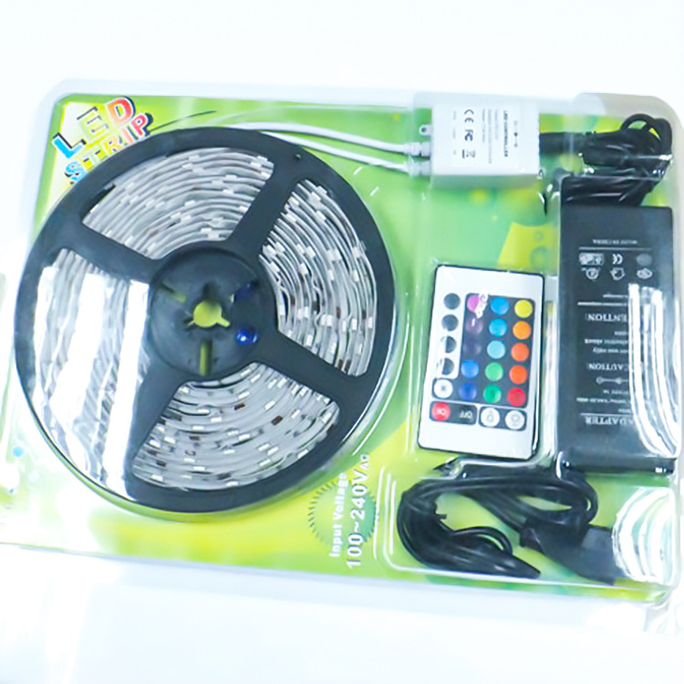 SUPER brightness LED Strip Light 2835 SMD RGB Multi-Color Changing Lights16.4ft 300 LEDs Rope with IR Remote Controller