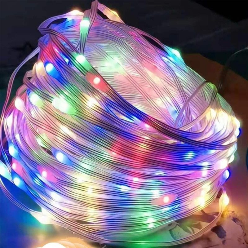 Christmas Tree Disco Ball Lights Battery Operated Led Fiber Optic Ip67 220V Indoor Bulb Outdoor String Light