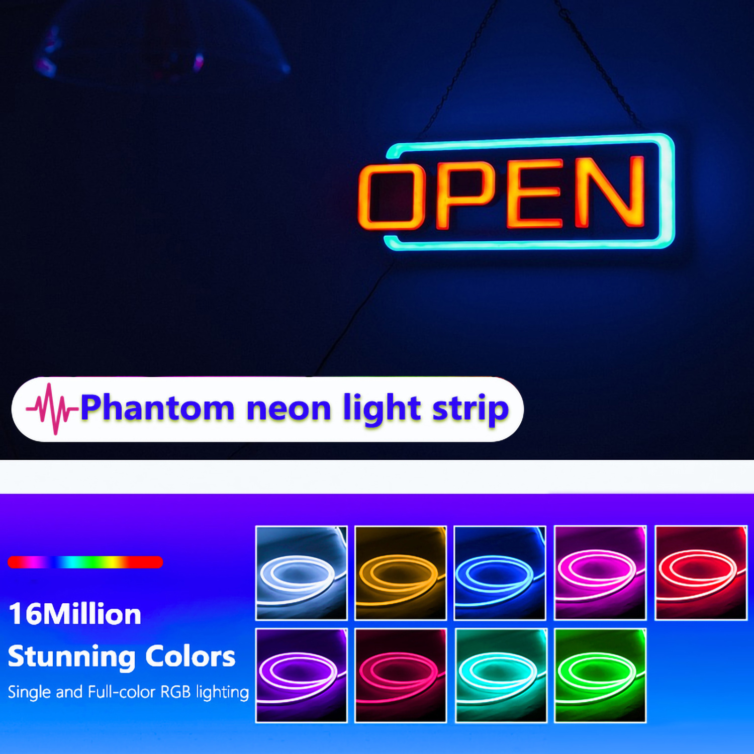 Neon Led Strip Lights Silicone Neon Rope Light Smart App Control Music Sync Rgb Dreamcolor Chasing Strip Tape For Room