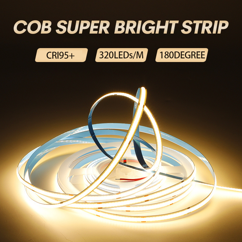 5 Years Warranty Commercial Full Color Dc12V 24V Cob Led Strips No Light Point Soft Rgbic Strip Rgbw Cob Led Strips UK