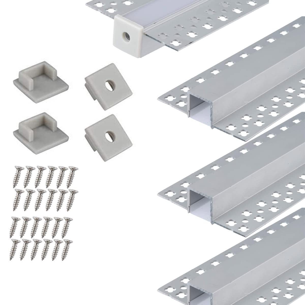 Aluminum Extrusion Profile Trimless Led Profile Gypsum Strip Led Channel Recessed Drywall Led Aluminum Profile For Ceiling Wall