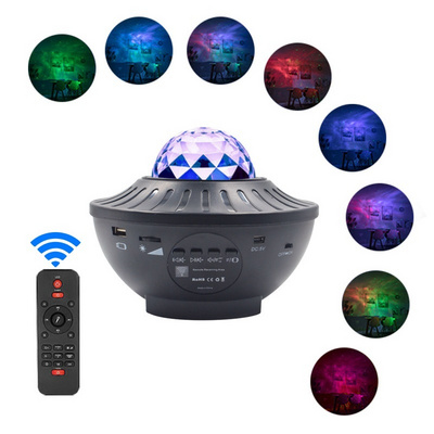 Star Projector Lamp Led Music Bluetooth Usb Fairy Lights Rotate Star Night Light Decor Home Bedroom Space Galaxy Projector