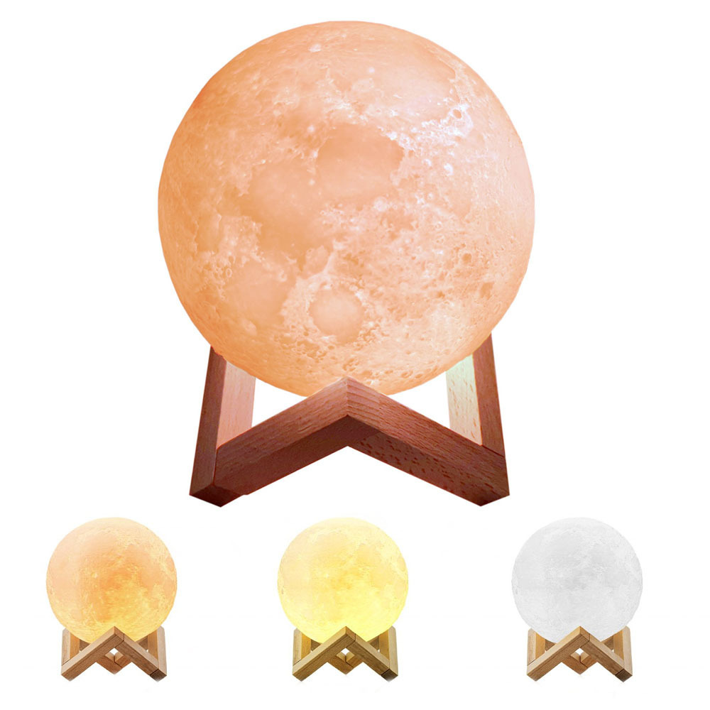 15CM Baby Room Decor Full Moon Led Moon Globe 3d Moon Light