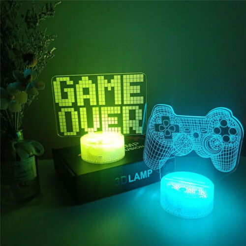 Hot Sale Creative 7 Colors Touch Acrylic Sheet Clear Cast For Led Light 3d Led Night Light Holder Lamp Base Aa Battery