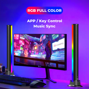 2PCS Flow Light Bar RGB APP Control Music Sync Smart LED Light Bars Smart Ambient Light Desk Corner Lamp For PC Gaming TV Room