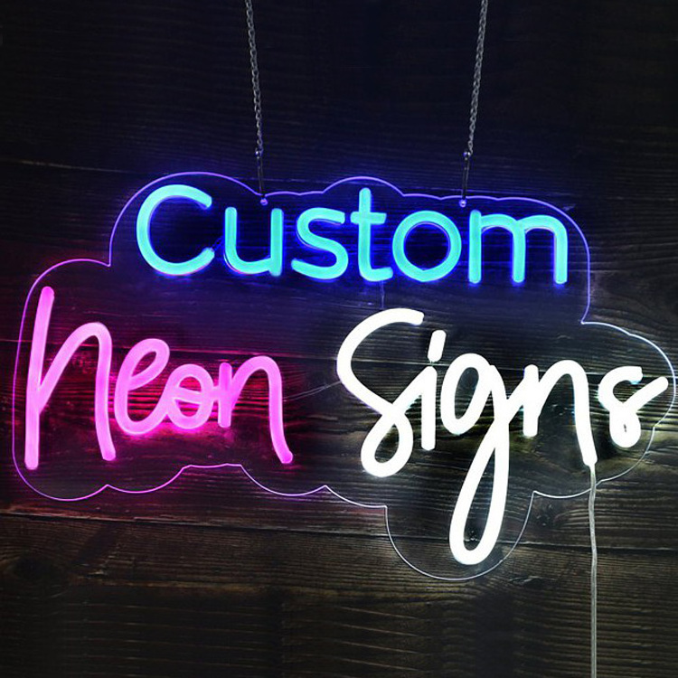 SHINING Commercial business logo customized neon sign led neo sign custom Neon Sign Light up numbers Neon light