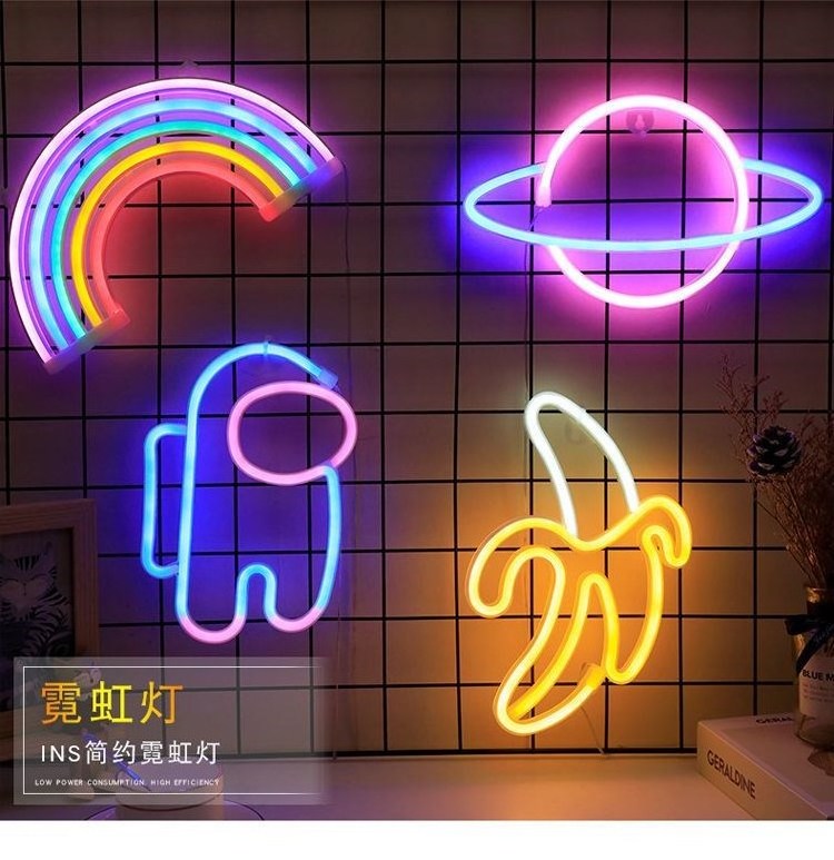 Cloud Moon Lightning USB/Battery Powered Led Neon Signs Neon Lights Neon Lamp for Wall Decor Bedroom Wedding Party Decoration