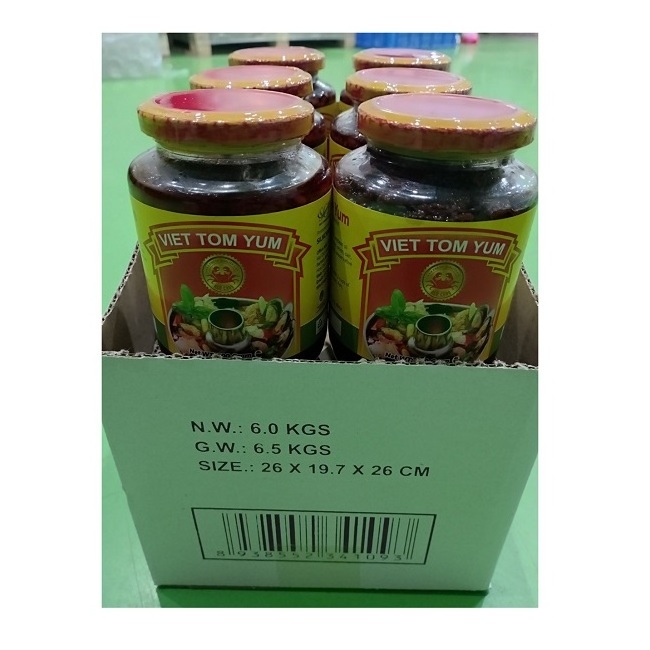 VIET TOM YUM 500 GRAM/glass bottle usage for Thai hot pot or Viet hot pot high quality for whole sale